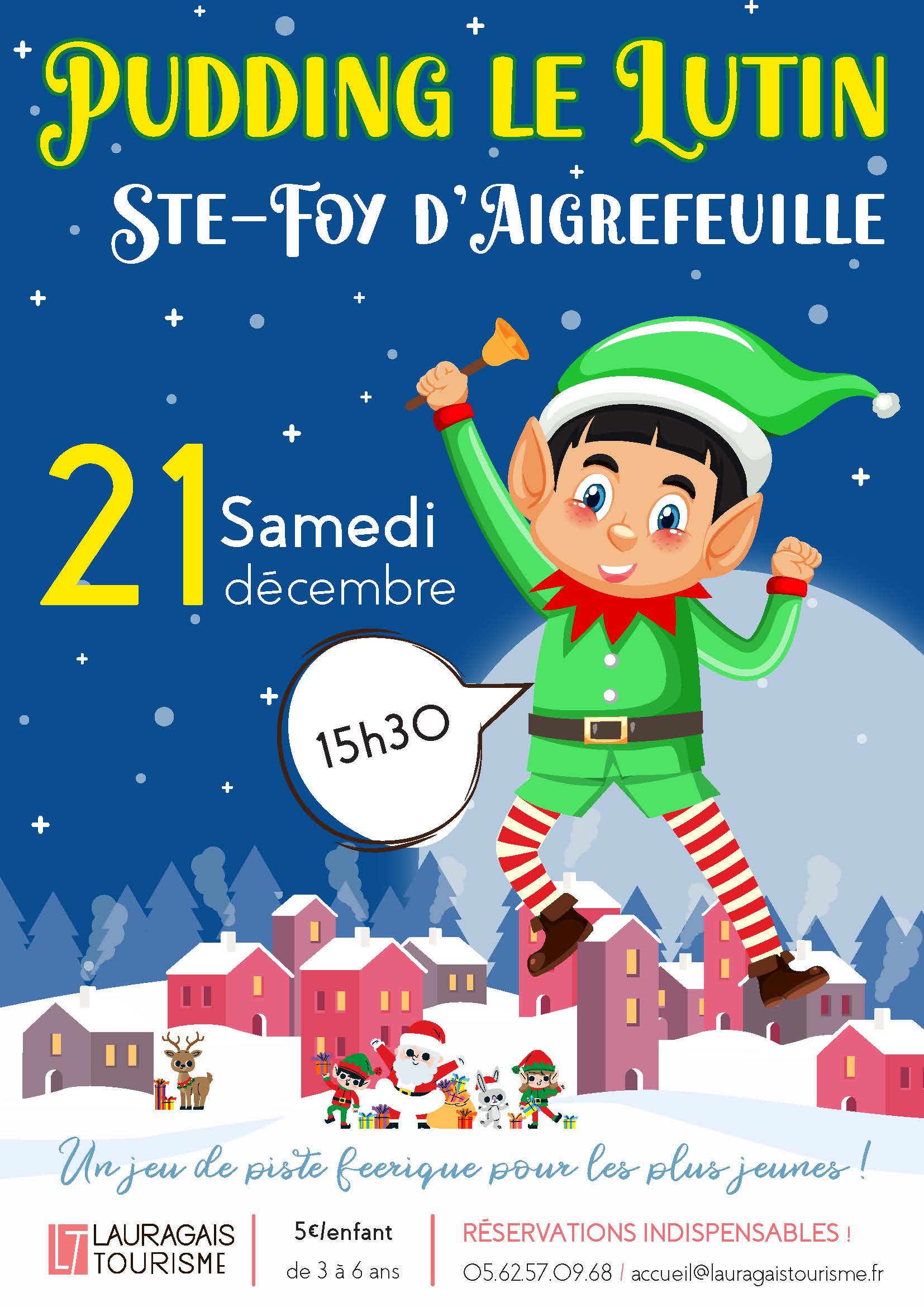 VIENS T'AMUSER AVEC PUDDING, LE LUTIN DU PERE NOEL ! (1/1)