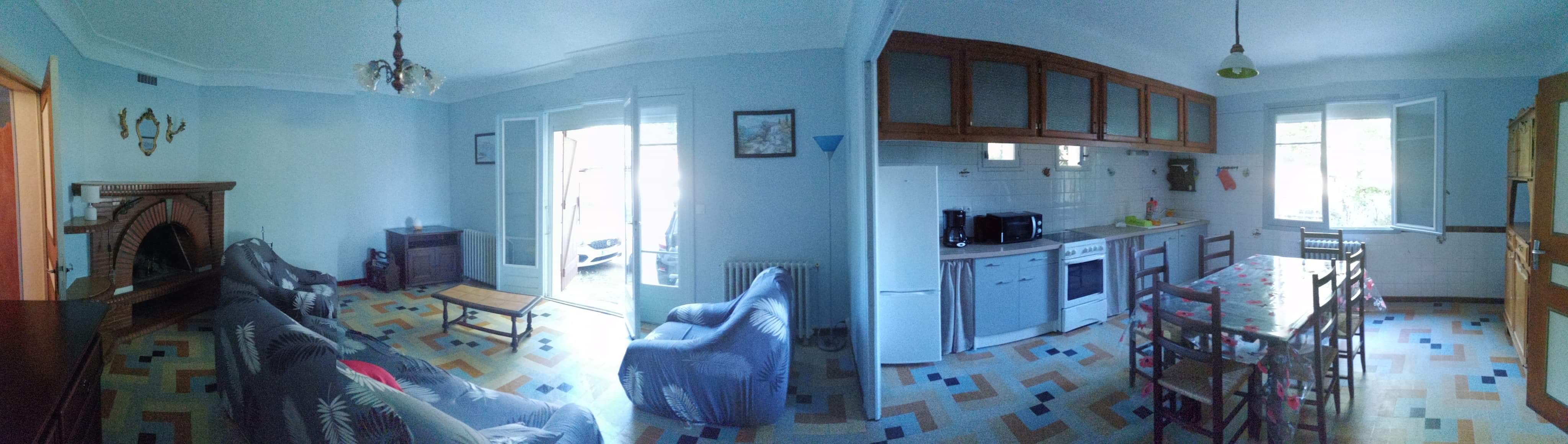 Salle de séjour et cuisine Kanma Ocalm VILLEMATIER