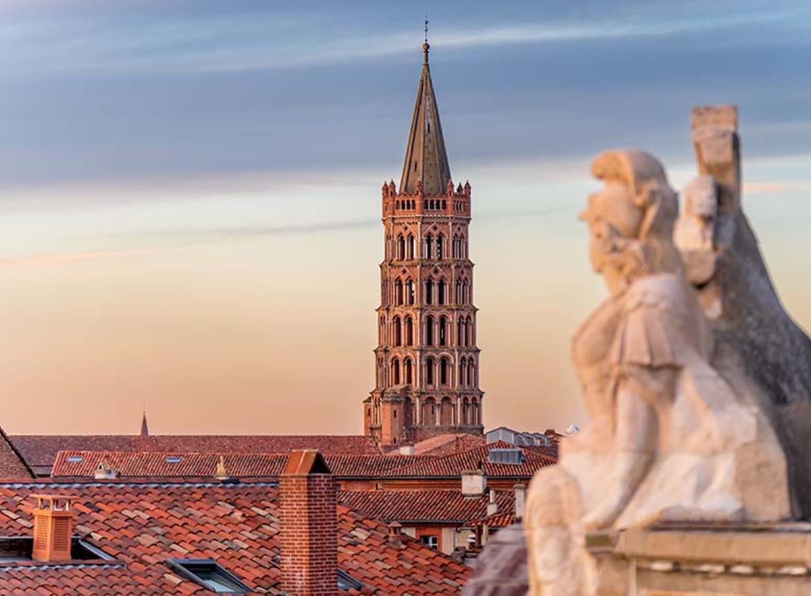 Visiter Toulouse, le clocher de l'église Saint-Sernin