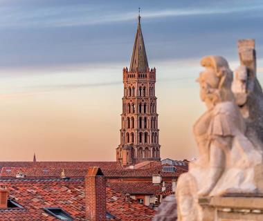 Visiter Toulouse, le clocher de l'église Saint-Sernin