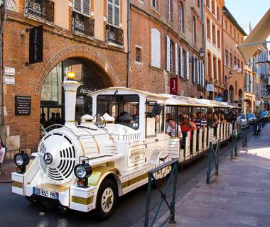 Visiter Toulouse, petit train touristique