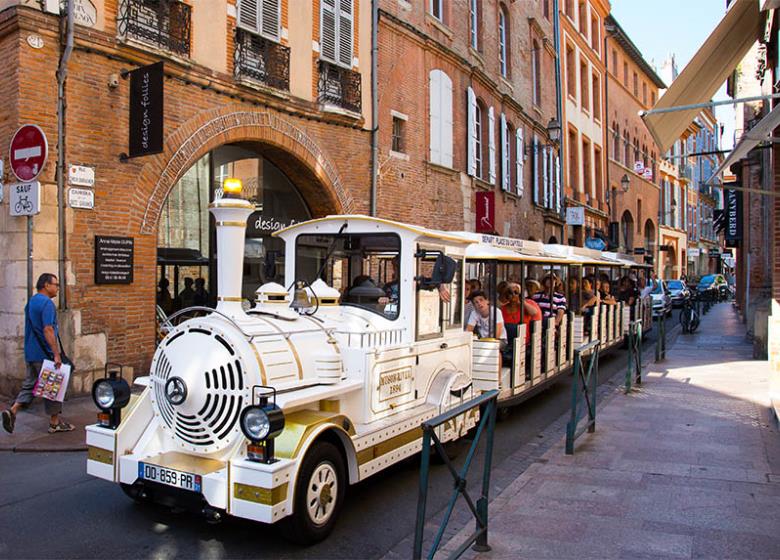 Visiter Toulouse, petit train touristique