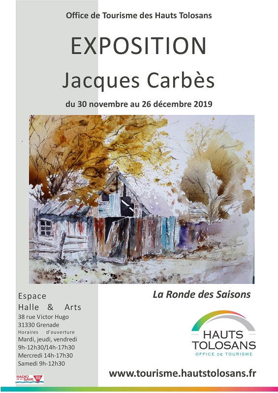 EXPOSITION AQUARELLES DE JACQUES CARBÈS « LA RONDE DES SAISONS » , GRENADE