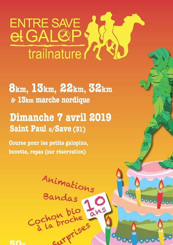 TRAIL NATURE ENTRE SAVE ET GALOP