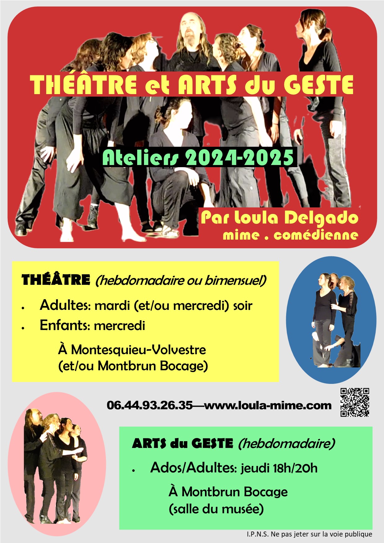 THÉÂTRE ET ARTS DU GESTE Du 24/9/2024 au 25/6/2025