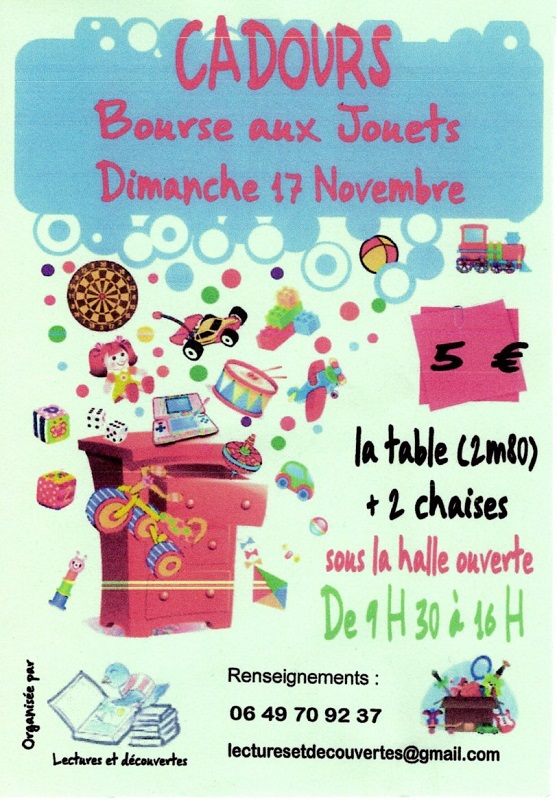 BOURSE AUX JOUETS, CADOURS