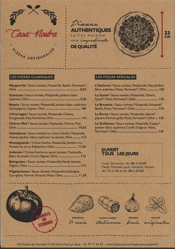 PIZZERIA CASA NOSTRA, SAINT-PAUL-SUR-SAVE
