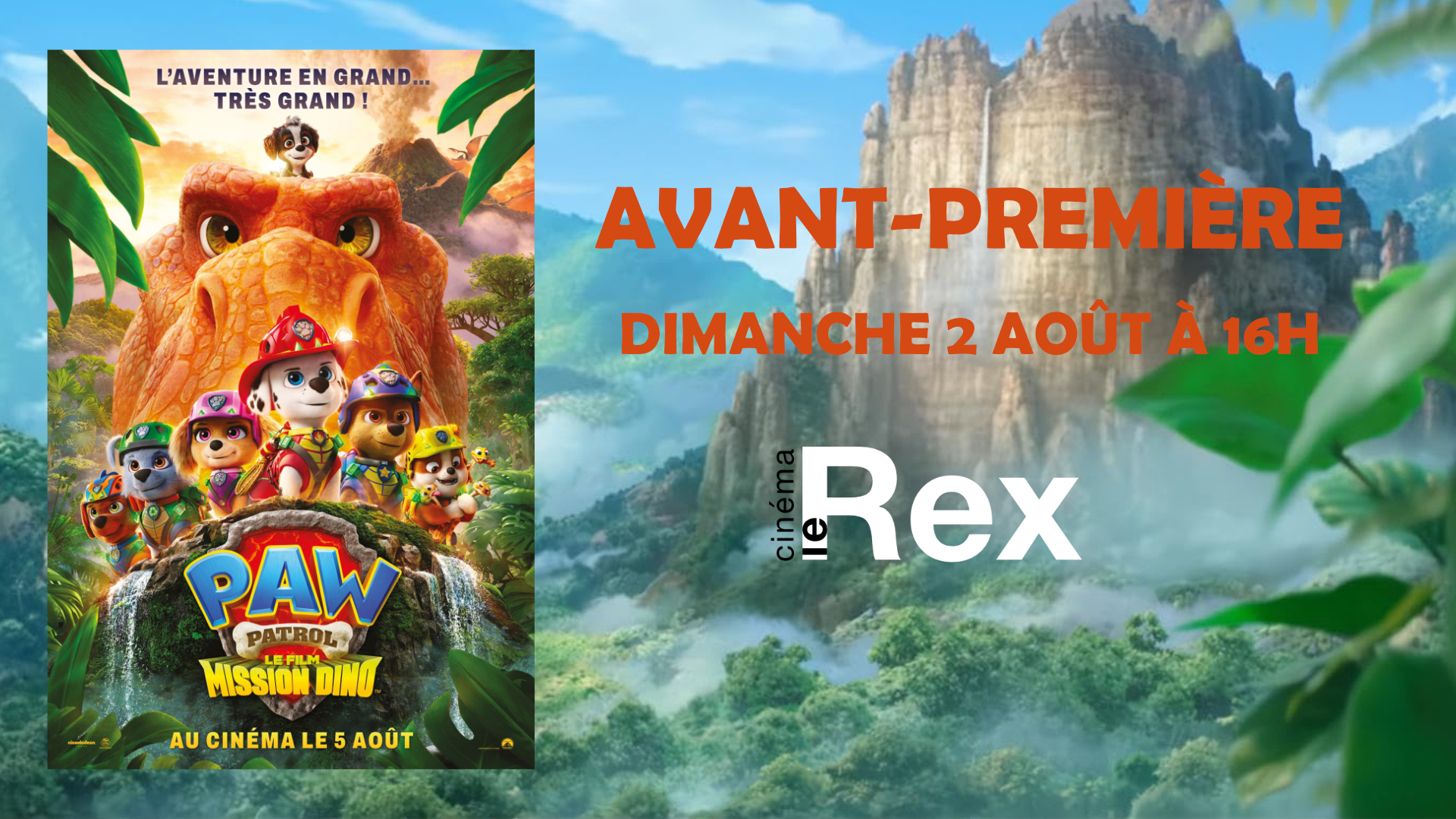 AVANT-PREMIÈRE "LA PAT PATROUILLE : MISSION DINO"