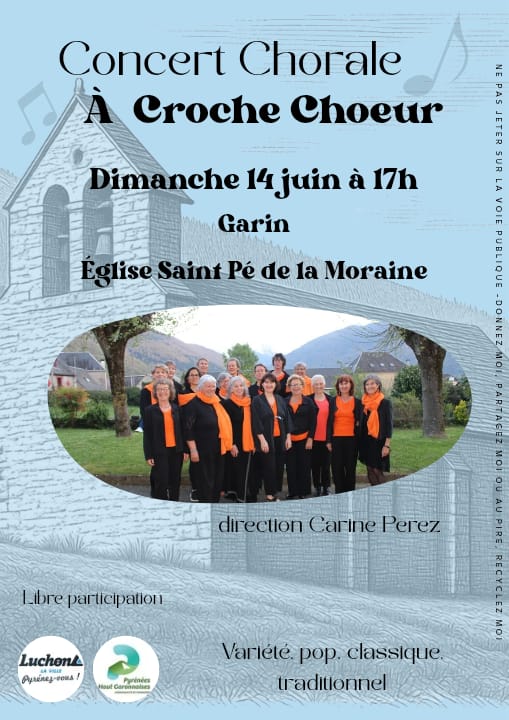 CONCERT CHORALE "À CROCHE CHŒUR"