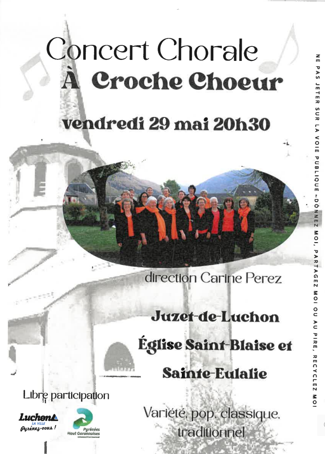 CONCERT CHORALE À CROCHE CHŒUR