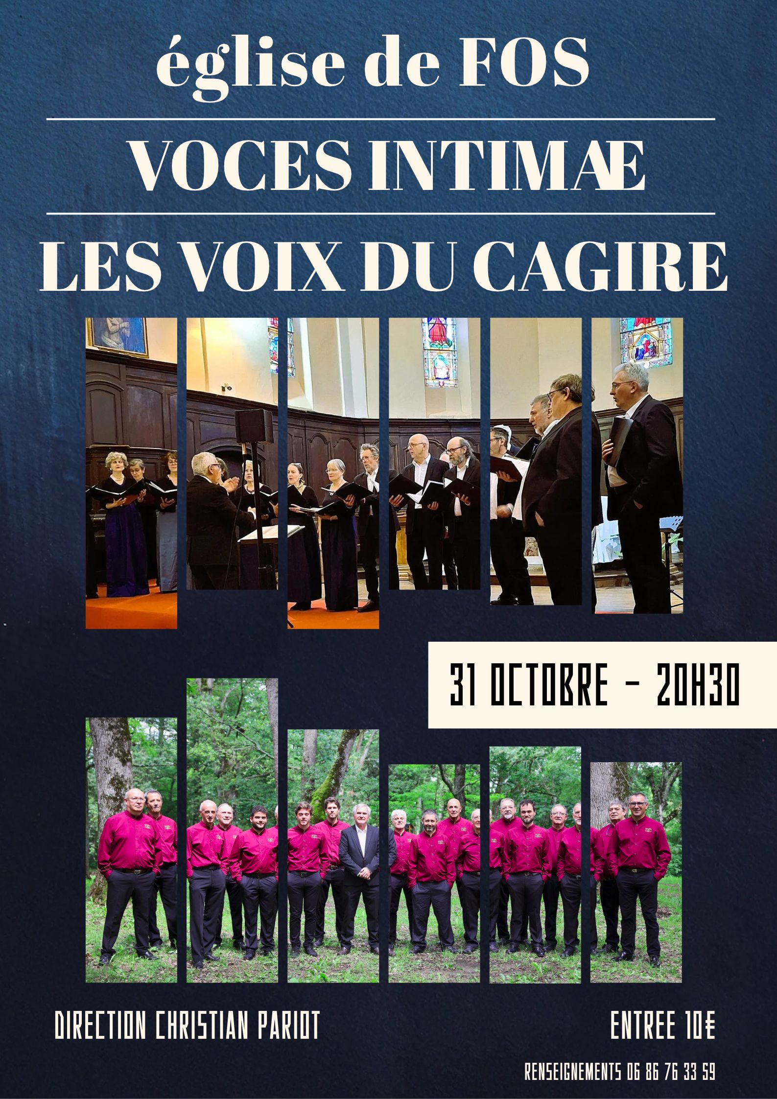CONCERT LES VOIX DU CAGIRE - VOCES INTIMAE