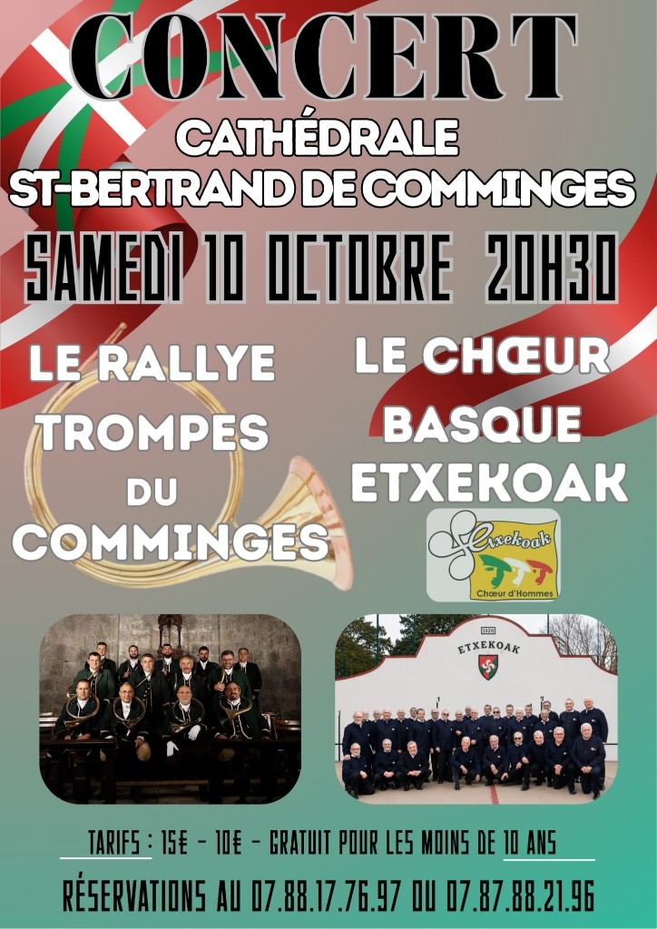 CONCERT TROMPES DU COMMINGES ET CHŒUR BASQUE  
