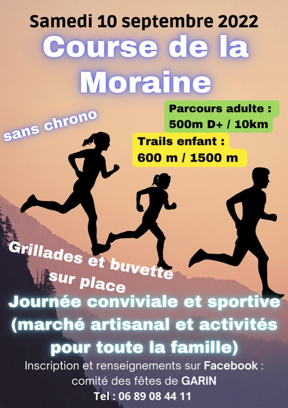 COURSE DE LA MORAINE