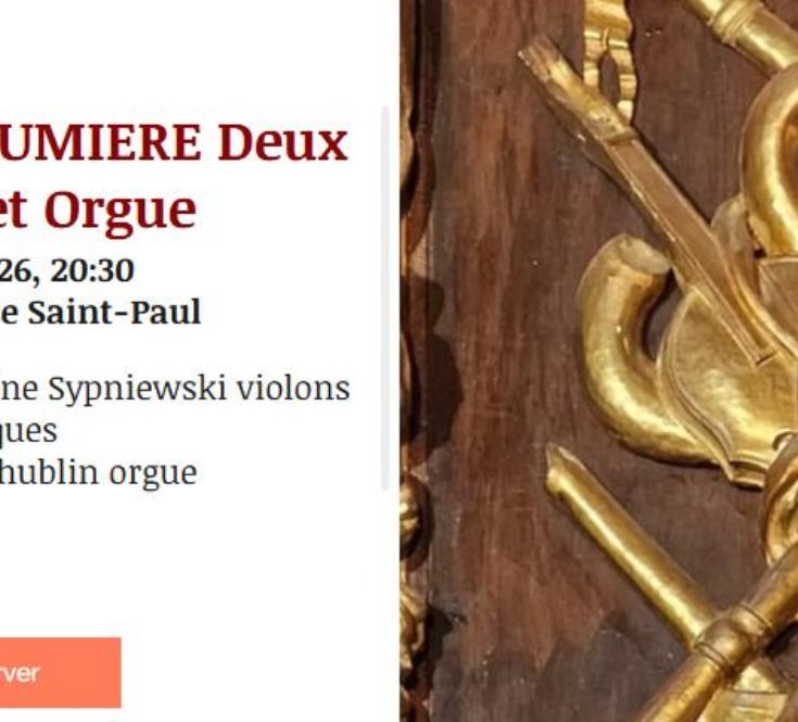 MUSIQUE DE LUMIERE Deux violons et Orgue I Auterive_1