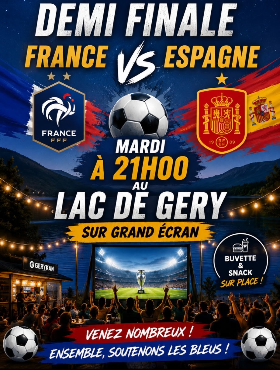 REDIFFUSION DE LA 1/2 FINALE FRANCE / ESPAGNE
