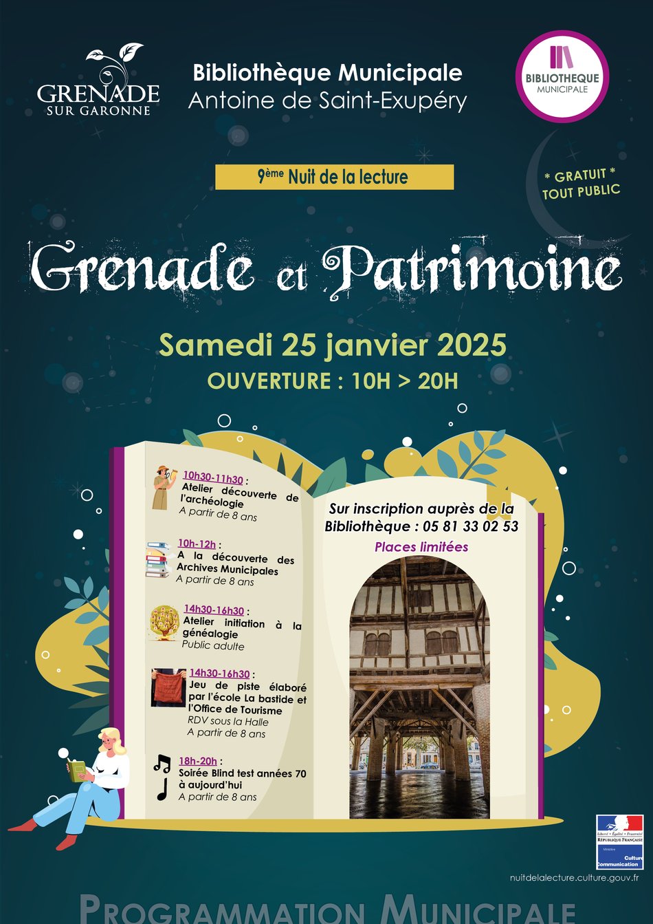 NUIT DE LA LECTURE Le 25 janv 2025