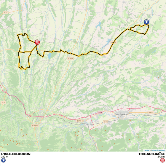Ronde de L'Isard L'Isle en dodon étape1