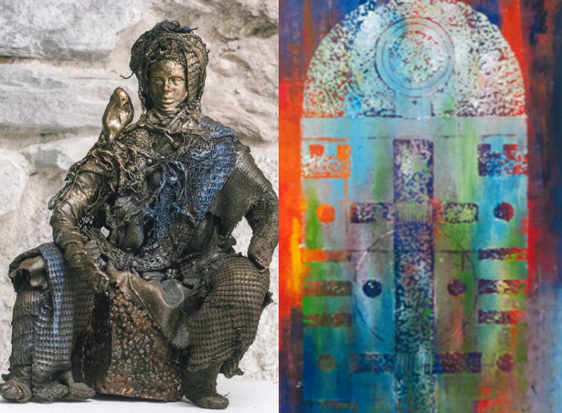 EXPOSITION PEINTURE ET SCULPTURE DE LAURENCE MOTOT ET MONIQUE SOULA , GRENADE