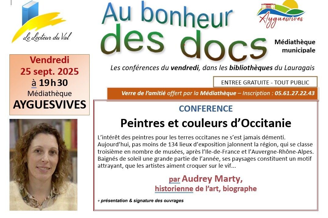 CONFÉRENCE LES PEINTRES D'OCCITANIE PAR AUDREY MARTY