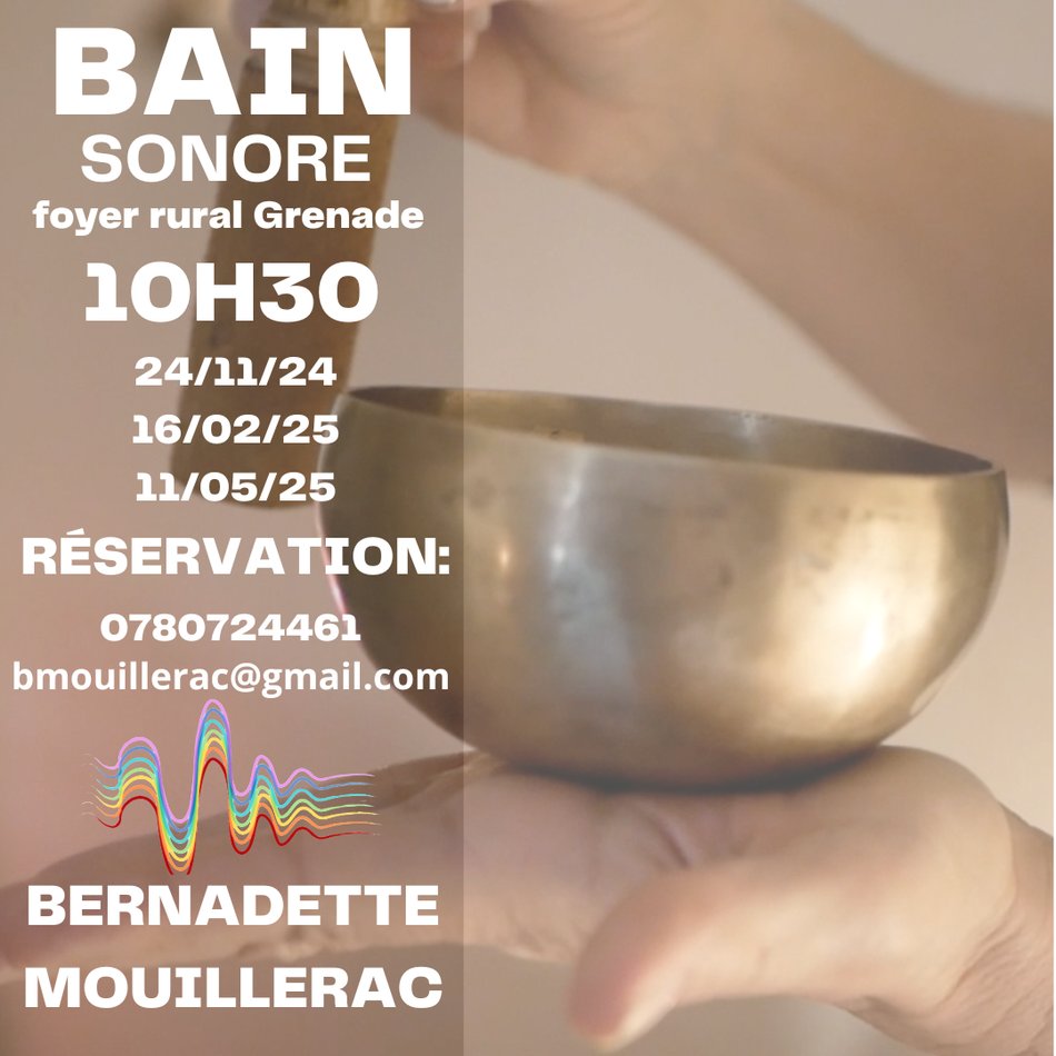 LES BAINS SONORES Le 24 nov 2024