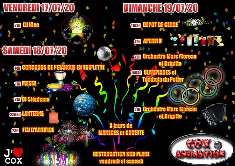 FETE LOCALE DE COX, COX