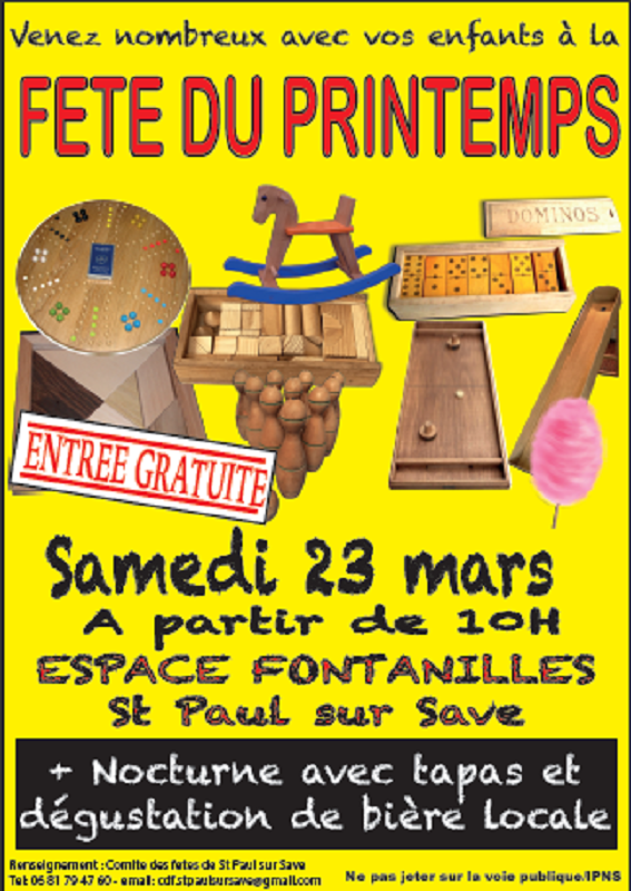 FÊTE DU PRINTEMPS, SAINT-PAUL-SUR-SAVE