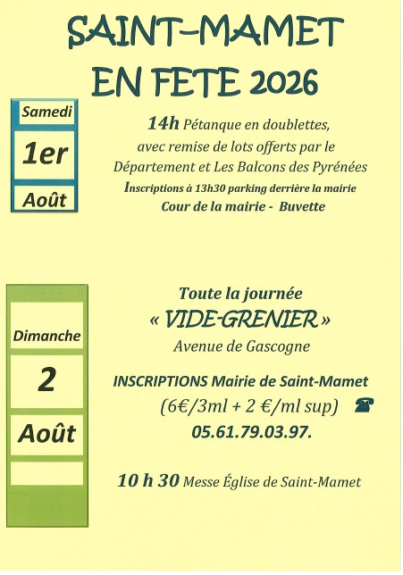 SAINT-MAMET EN FÊTE