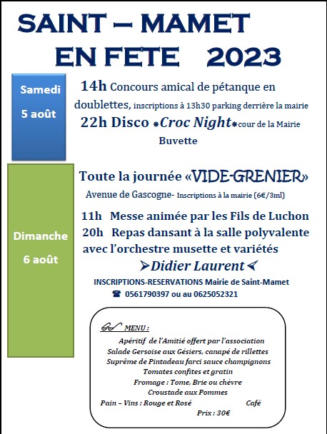 SAINT-MAMET EN FETE