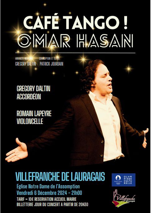 CONCERT DE NOEL AVEC OMAR HASAN Le 6 déc 2024