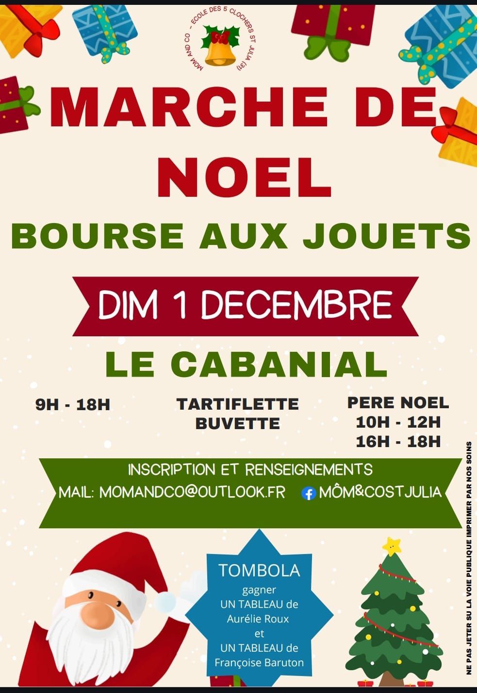 MARCHE DE NOEL ET BOURSE AUX JOUETS Le 1 déc 2024