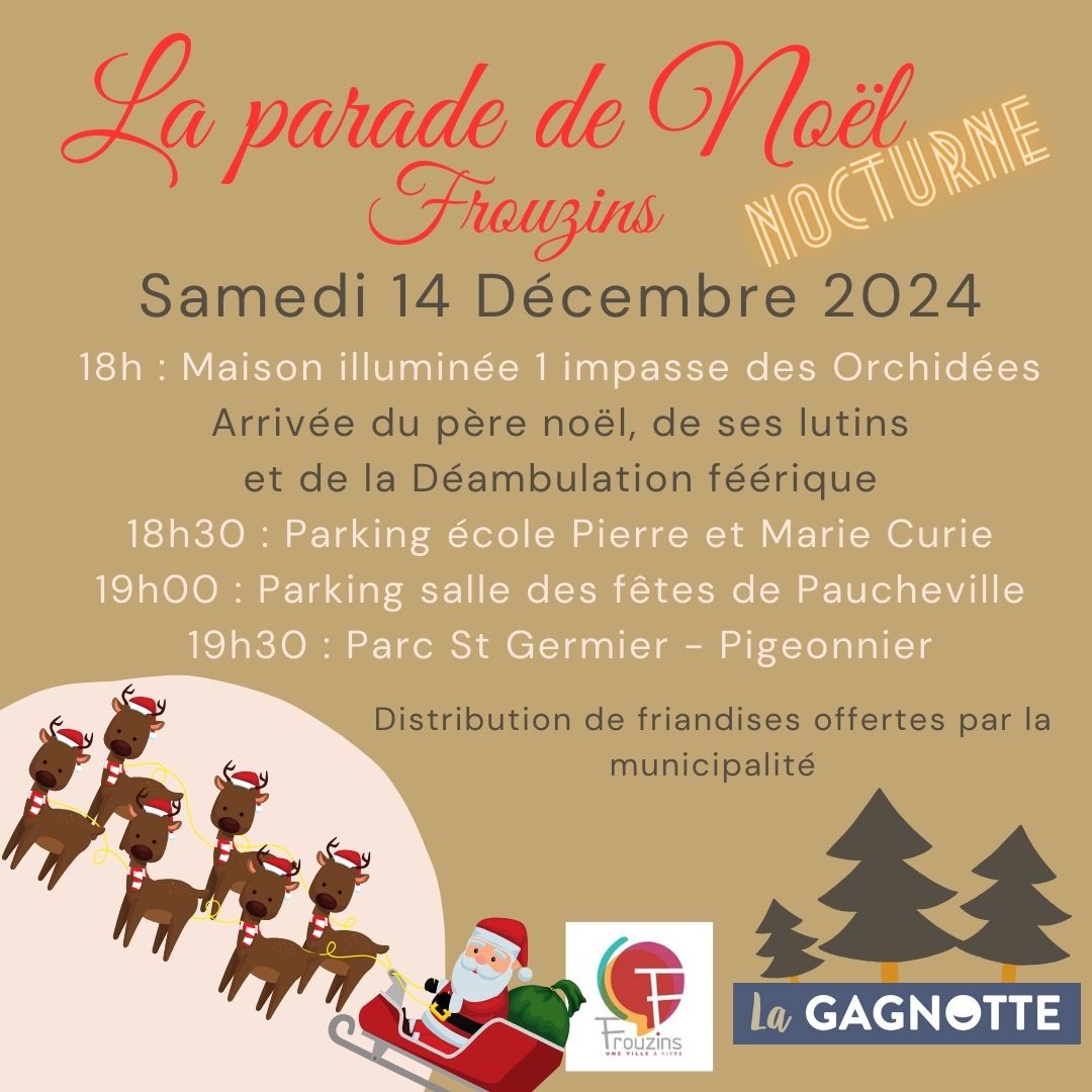 PARADE DE NOËL NOCTURE Le 14 déc 2024