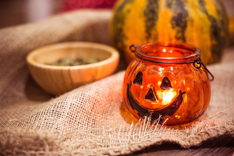 preparing-for-halloween-pumpkin-candle-holder-picjumbo-com