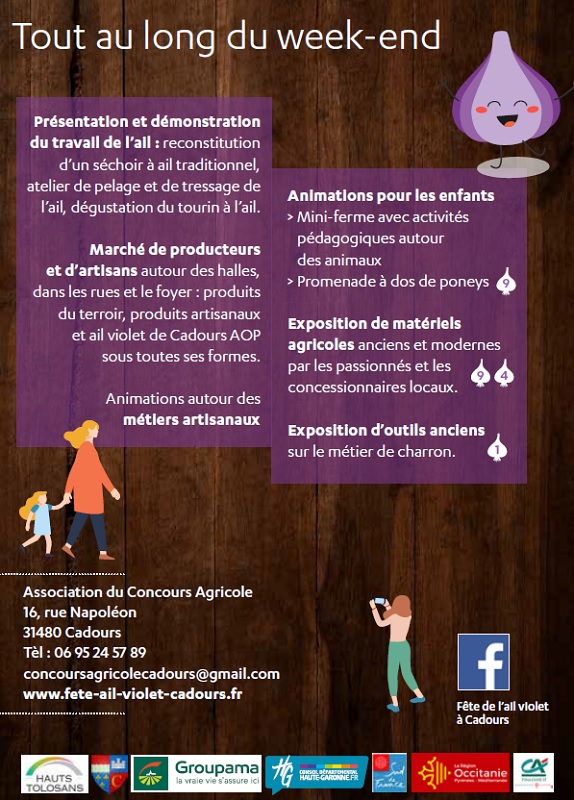 FÊTE DE L'AIL VIOLET, CADOURS