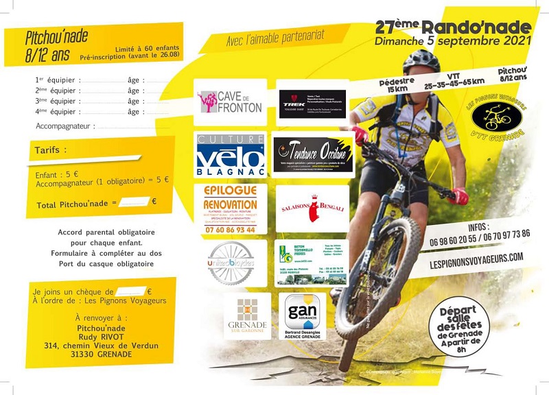rando velo 5 sept 2021 grenade affiche 1, GRENADE