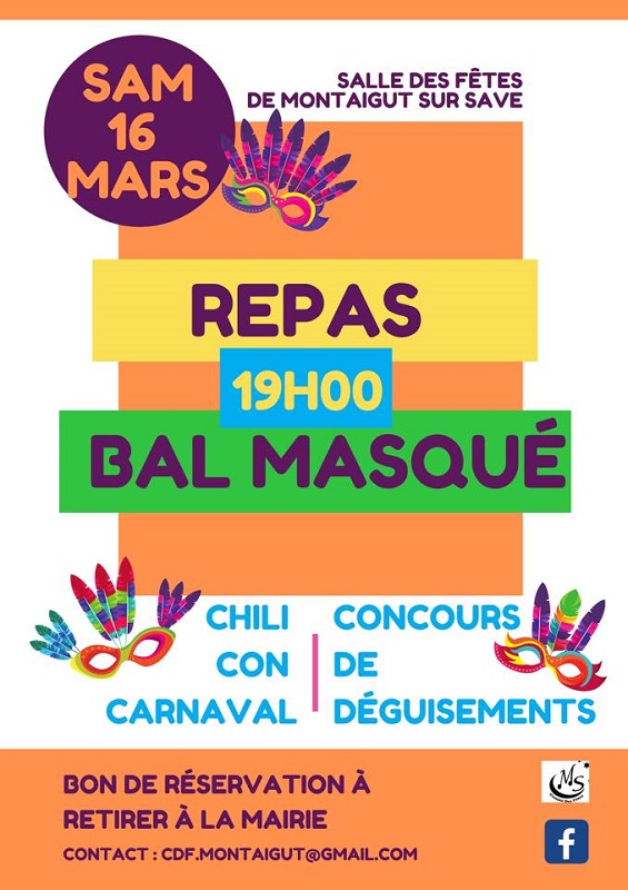 BAL MASQUÉ, MONTAIGUT-SUR-SAVE