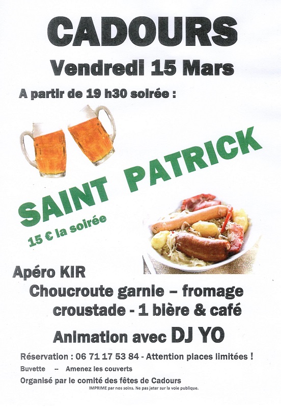 SAINT PATRICK, CADOURS