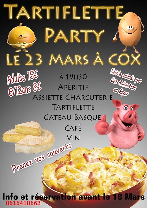TARTIFLETTE PARTY, COX