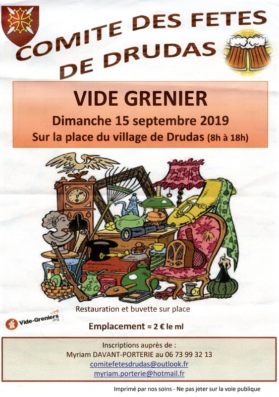 VIDE GRENIERS, DRUDAS