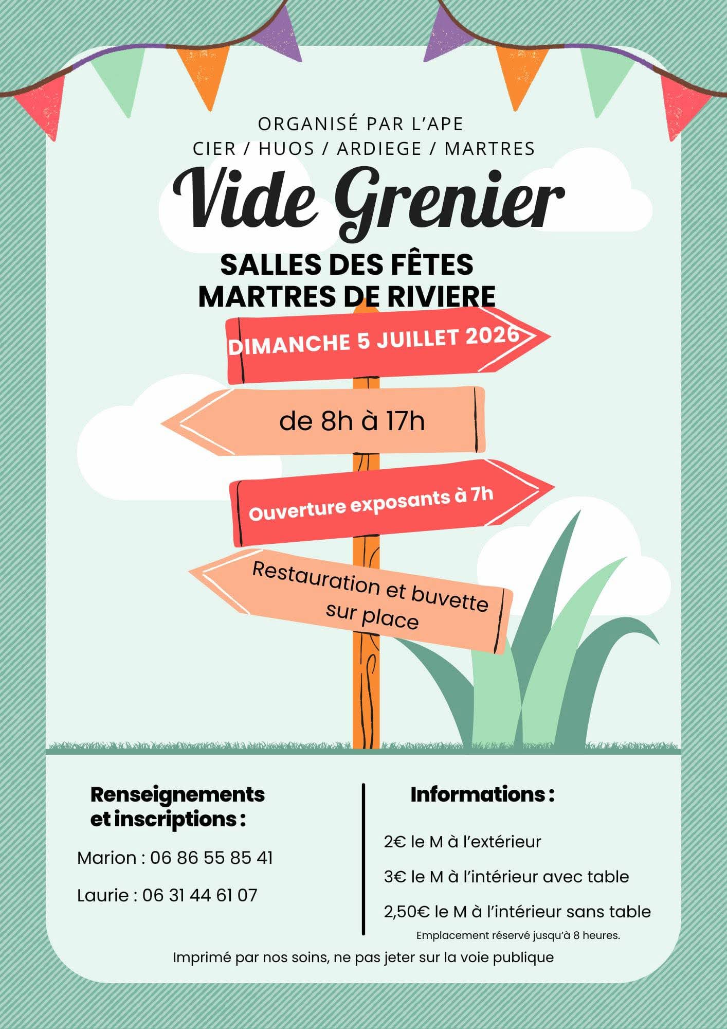 VIDE GRENIER DE L'APE 